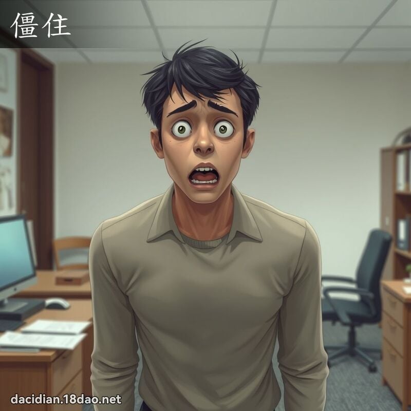 僵住 - 国语大辞典配图