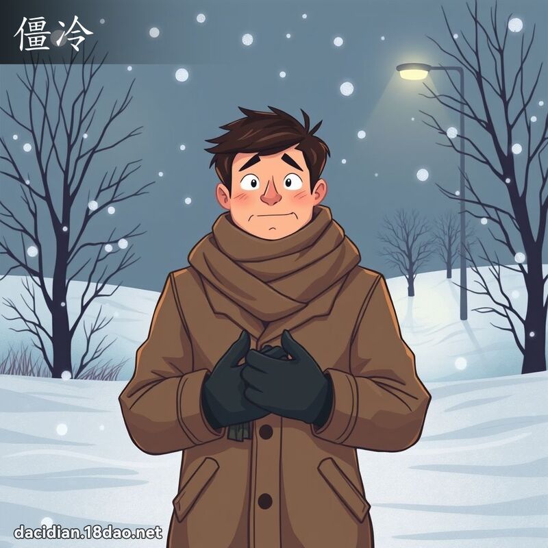 僵冷 - 國語大辭典配圖