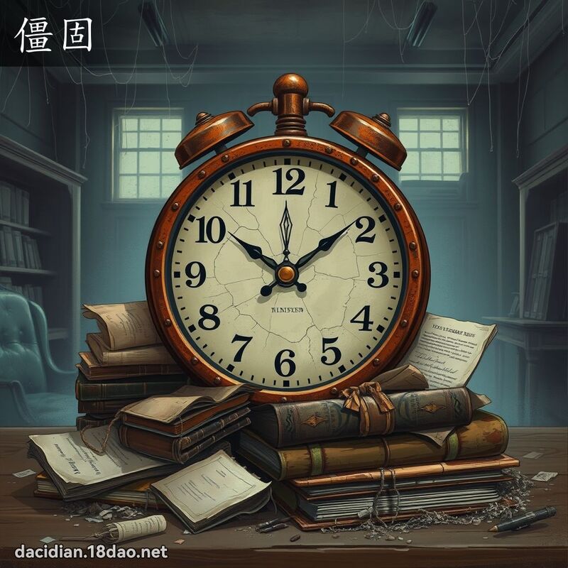 僵固 - 國語大辭典配圖