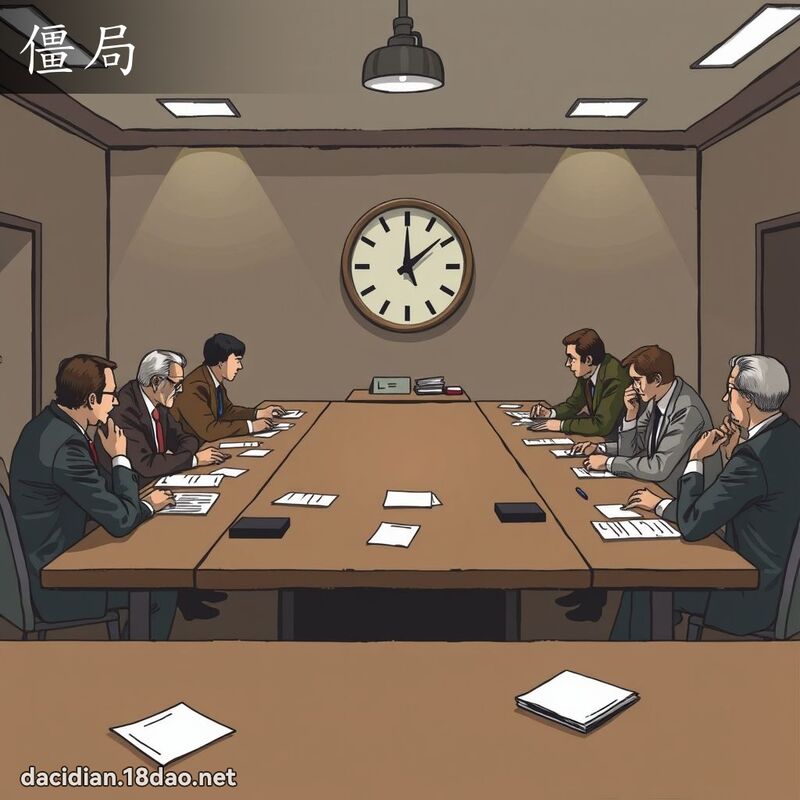 僵局 - 国语大辞典配图