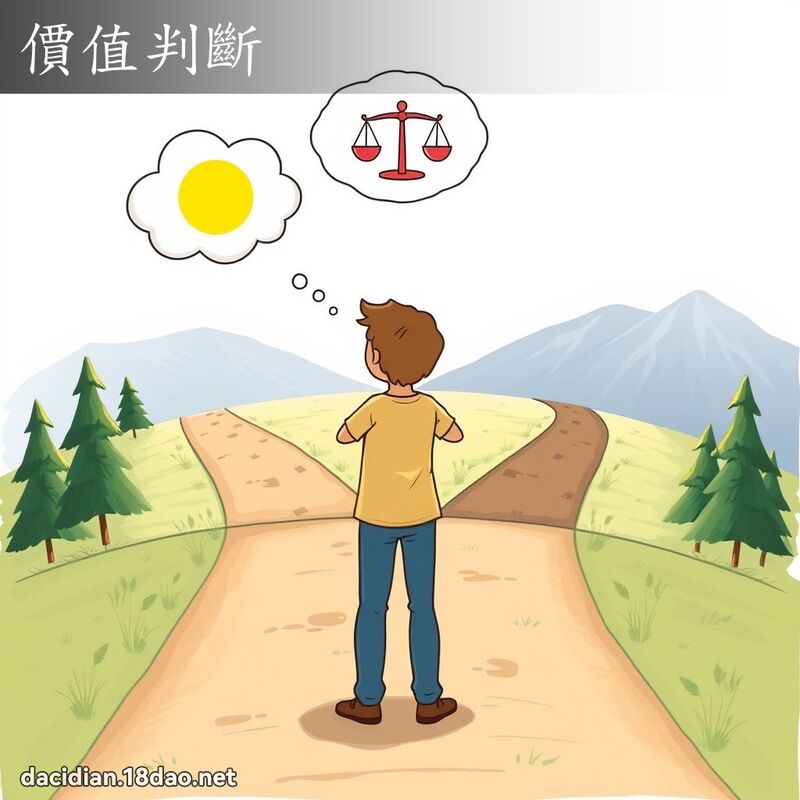 價值判斷 - 國語大辭典配圖