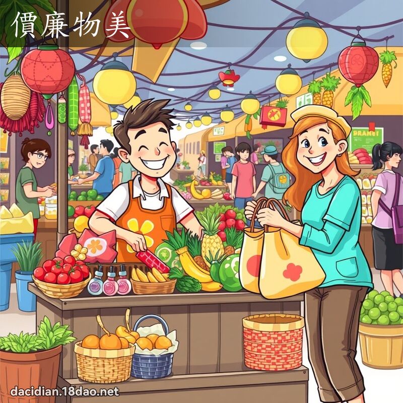 價廉物美 - 國語大辭典配圖