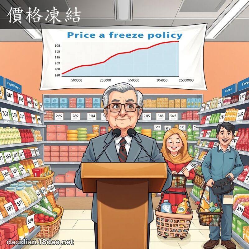 价格冻结 - 国语大辞典配图