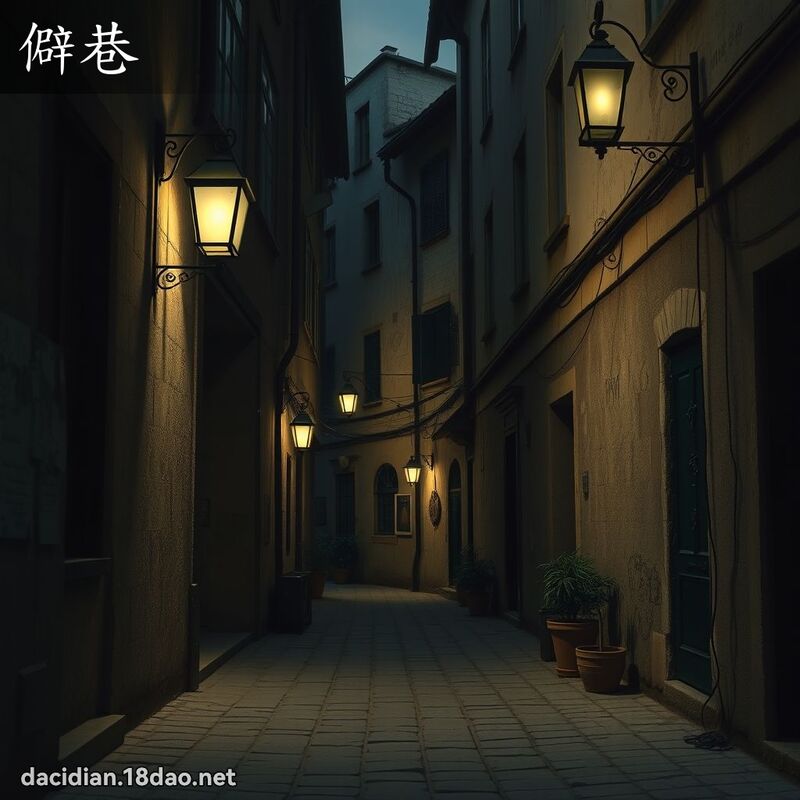 僻巷 - 国语大辞典配图