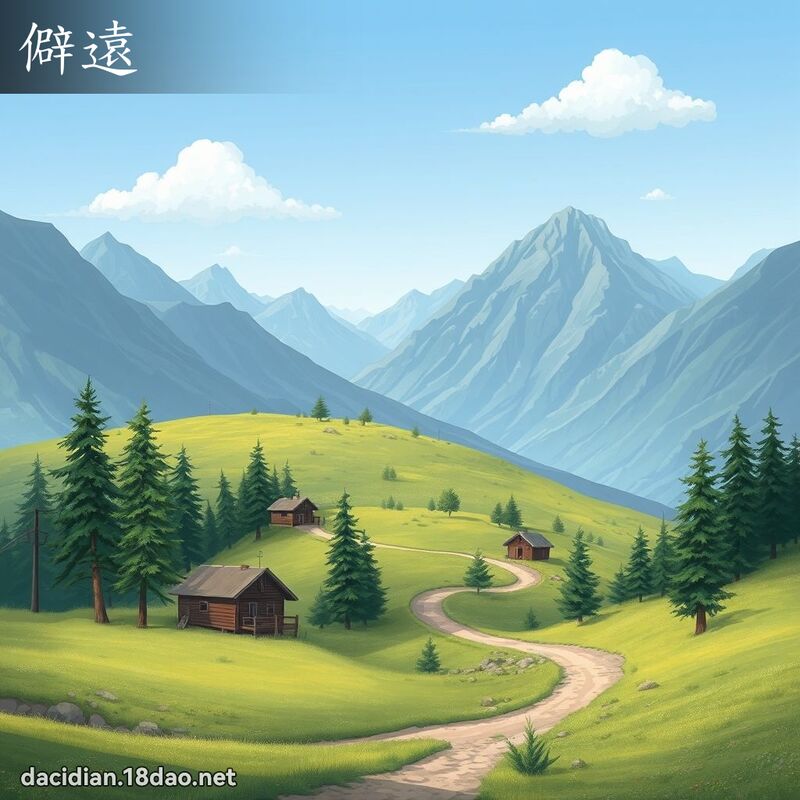 僻遠 - 國語大辭典配圖