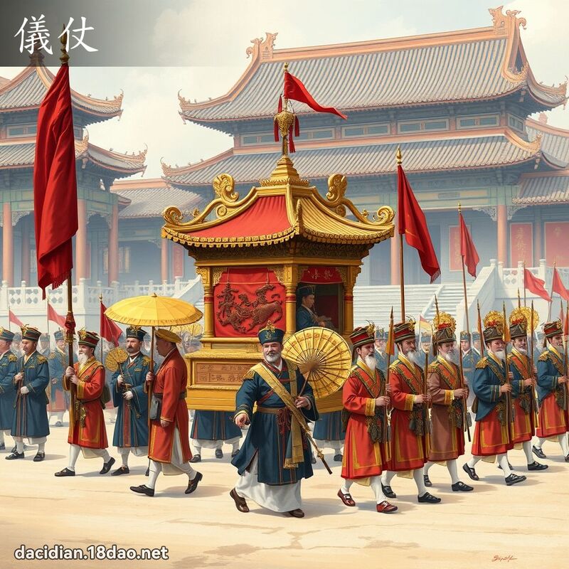 仪仗 - 国语大辞典配图