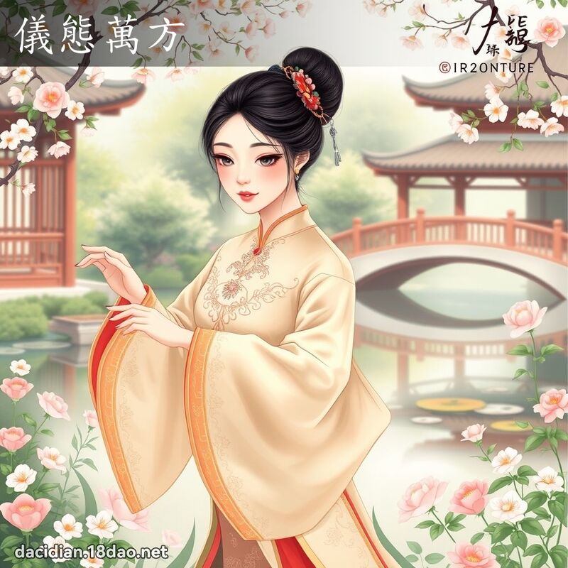 儀態萬方 - 國語大辭典配圖