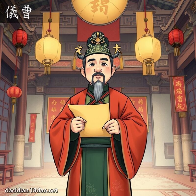 仪曹 - 国语大辞典配图