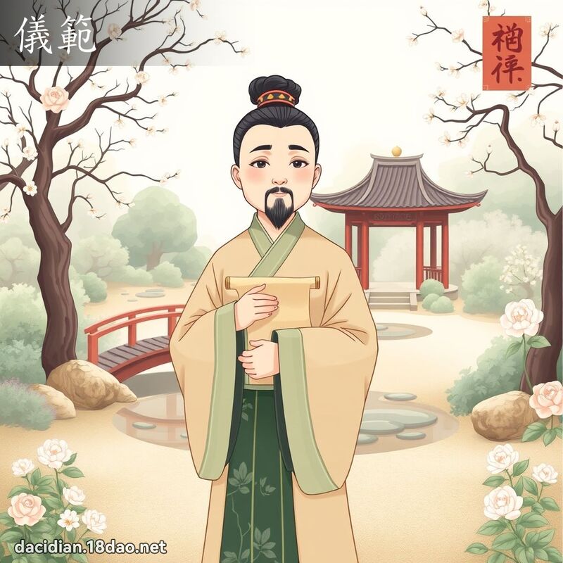 儀範 - 國語大辭典配圖