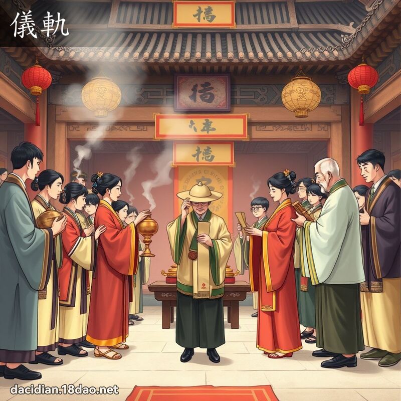 仪轨 - 国语大辞典配图