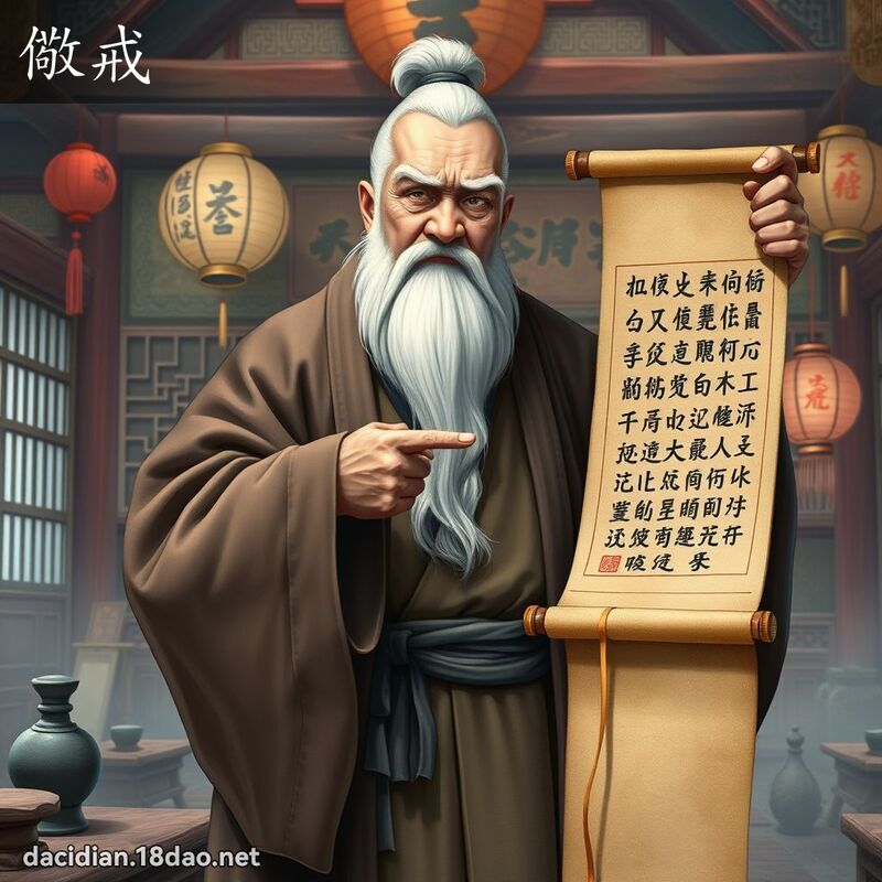 儆戒 - 国语大辞典配图