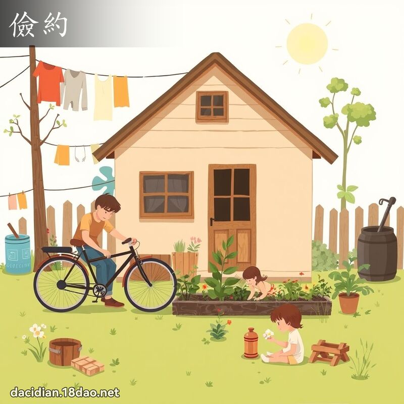 儉約 - 國語大辭典配圖