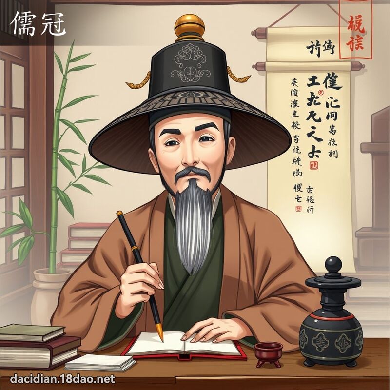 儒冠 - 國語大辭典配圖