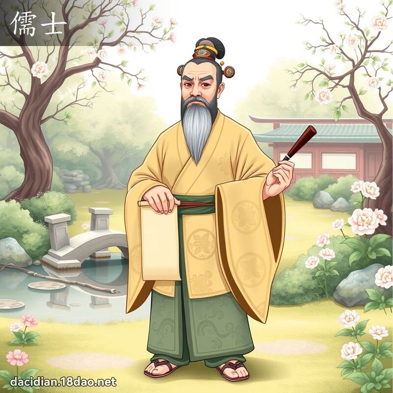 儒士 - 國語大辭典配圖