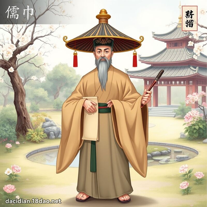 儒巾 - 國語大辭典配圖