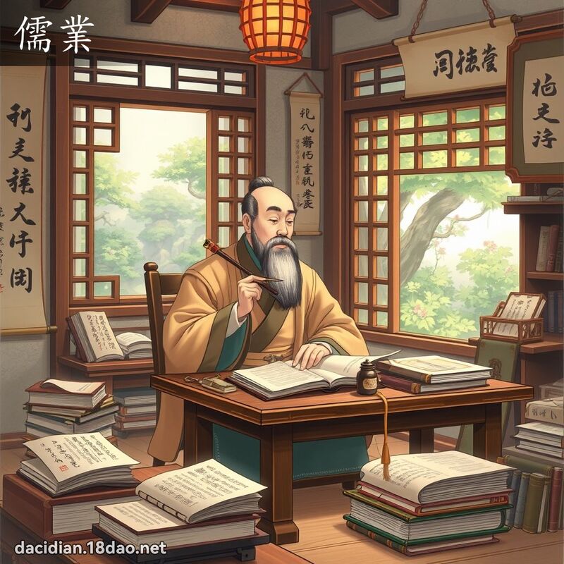 儒业 - 国语大辞典配图
