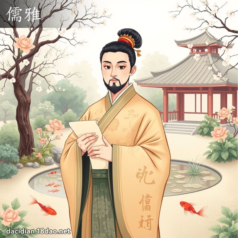 儒雅 - 國語大辭典配圖