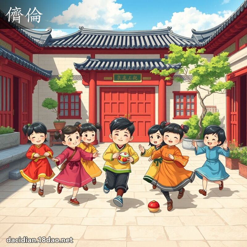 儕伦 - 国语大辞典配图