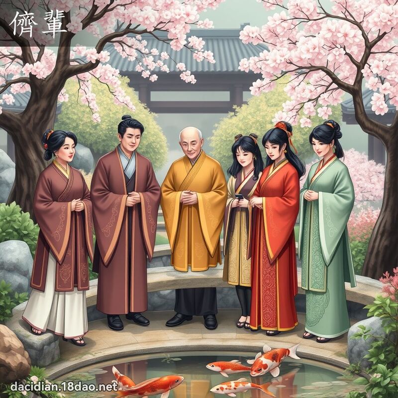儕辈 - 国语大辞典配图
