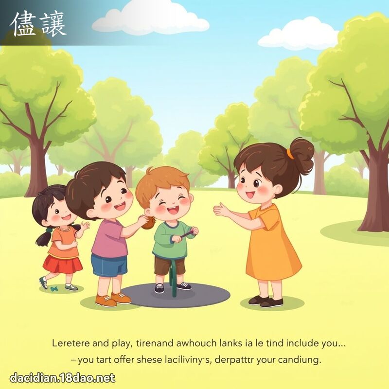 儘讓 - 國語大辭典配圖