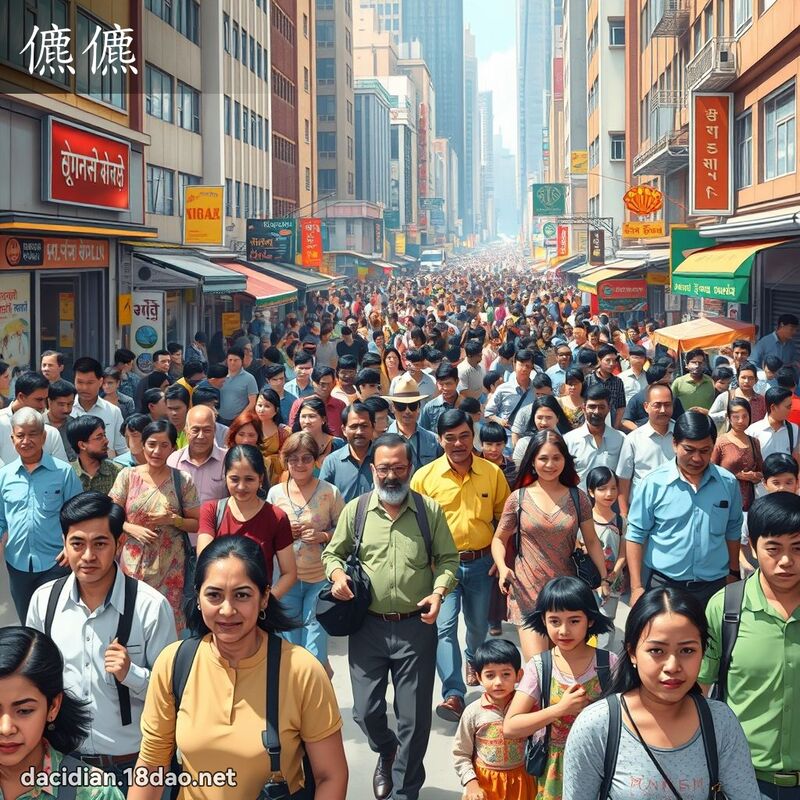 儦儦 - 国语大辞典配图