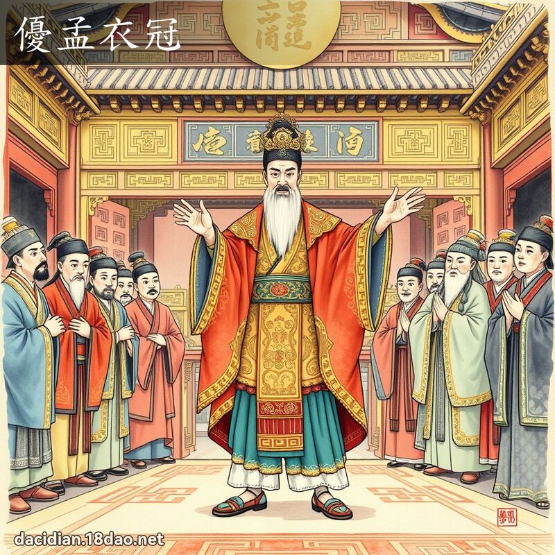 優孟衣冠 - 國語大辭典配圖