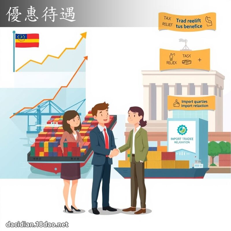 優惠待遇 - 國語大辭典配圖
