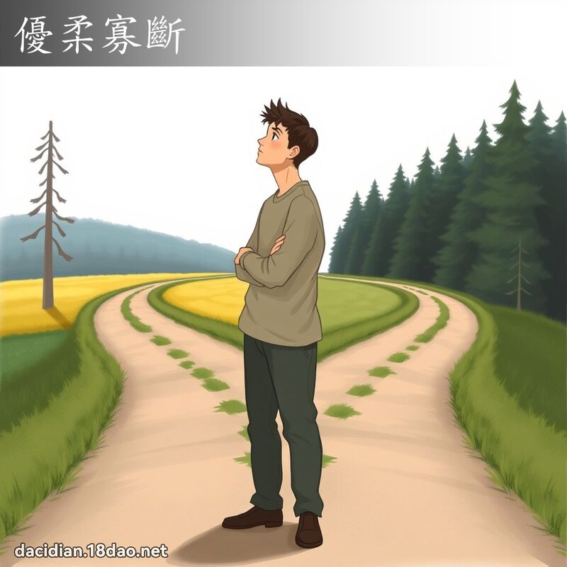 优柔寡断 - 国语大辞典配图