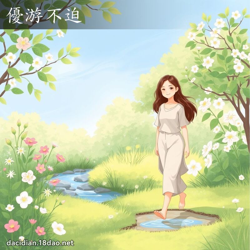 優游不迫 - 國語大辭典配圖