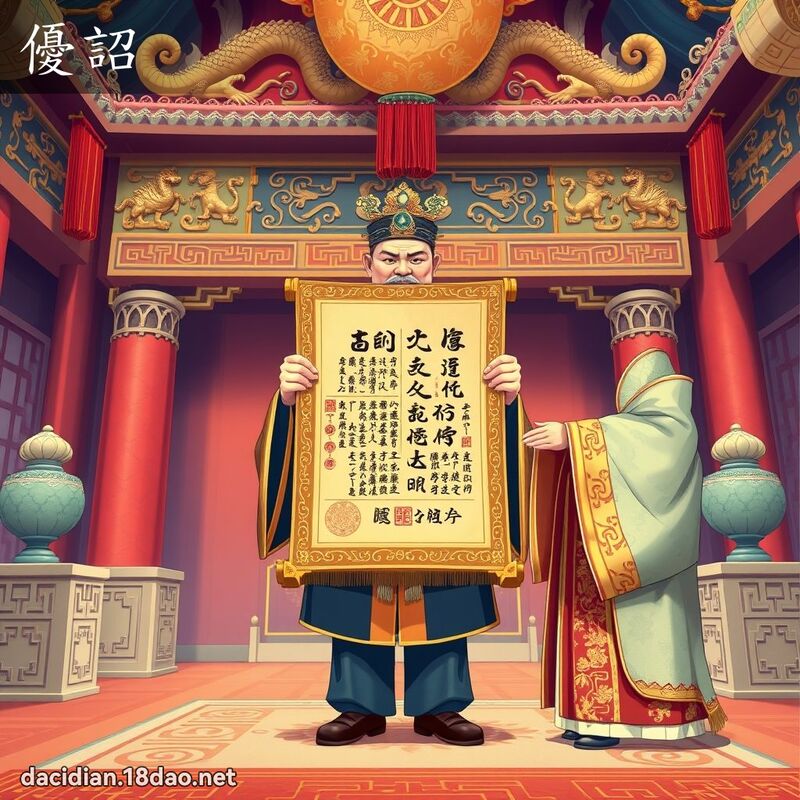 优詔 - 国语大辞典配图