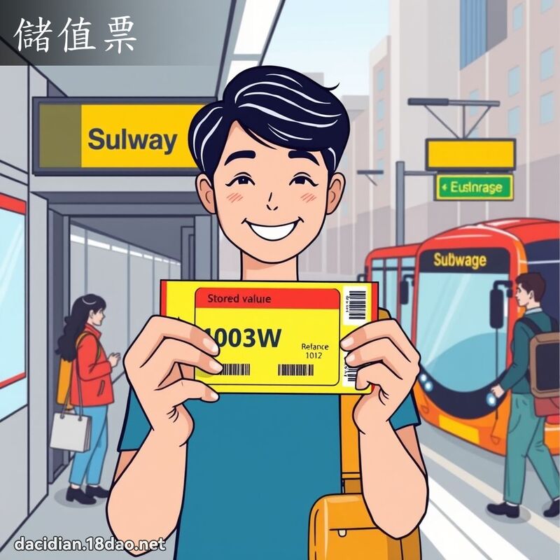 儲值票 - 國語大辭典配圖