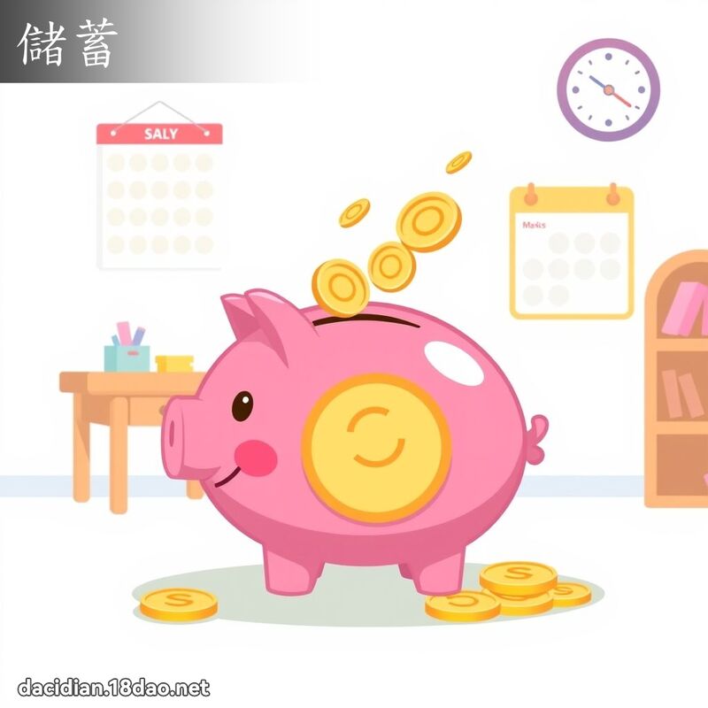 儲蓄 - 國語大辭典配圖