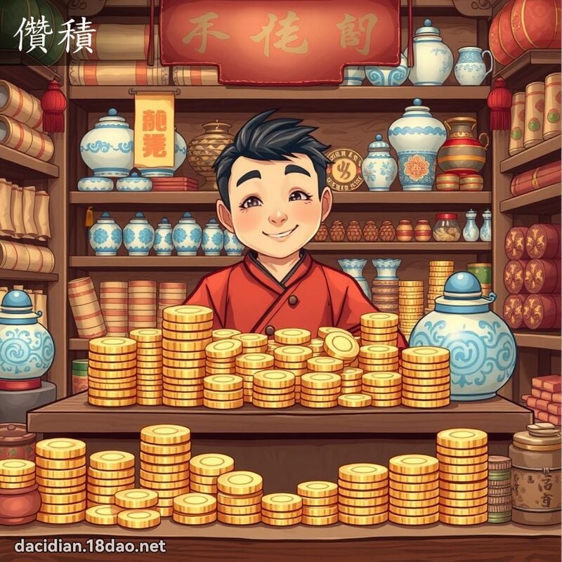 儹積 - 國語大辭典配圖