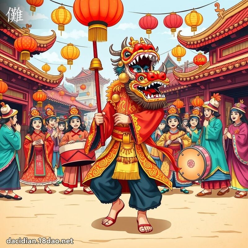 儺 - 國語大辭典配圖