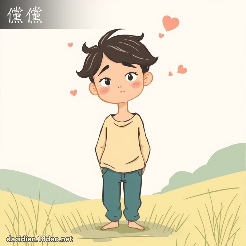 儻儻 - 國語大辭典配圖