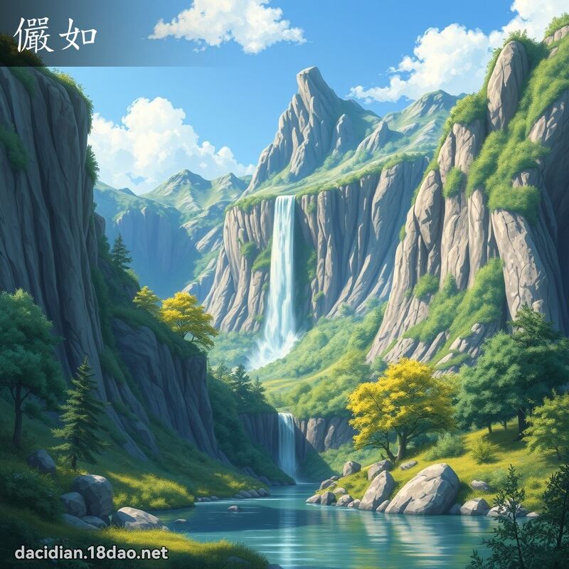 儼如 - 國語大辭典配圖