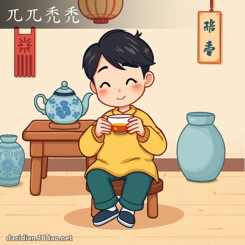 兀兀禿禿 - 國語大辭典配圖