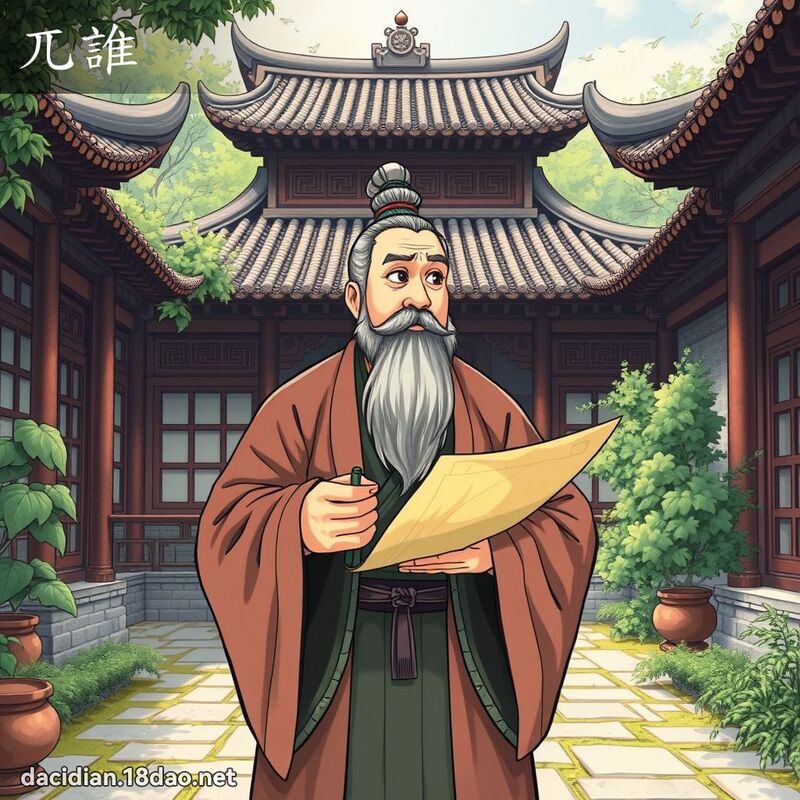 兀誰 - 國語大辭典配圖