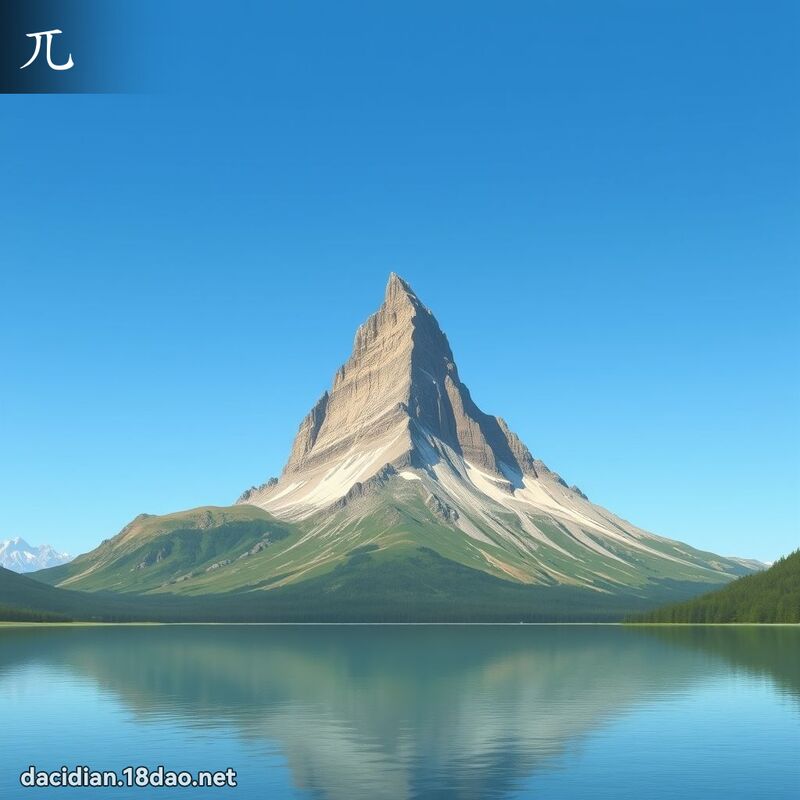 兀 - 國語大辭典配圖