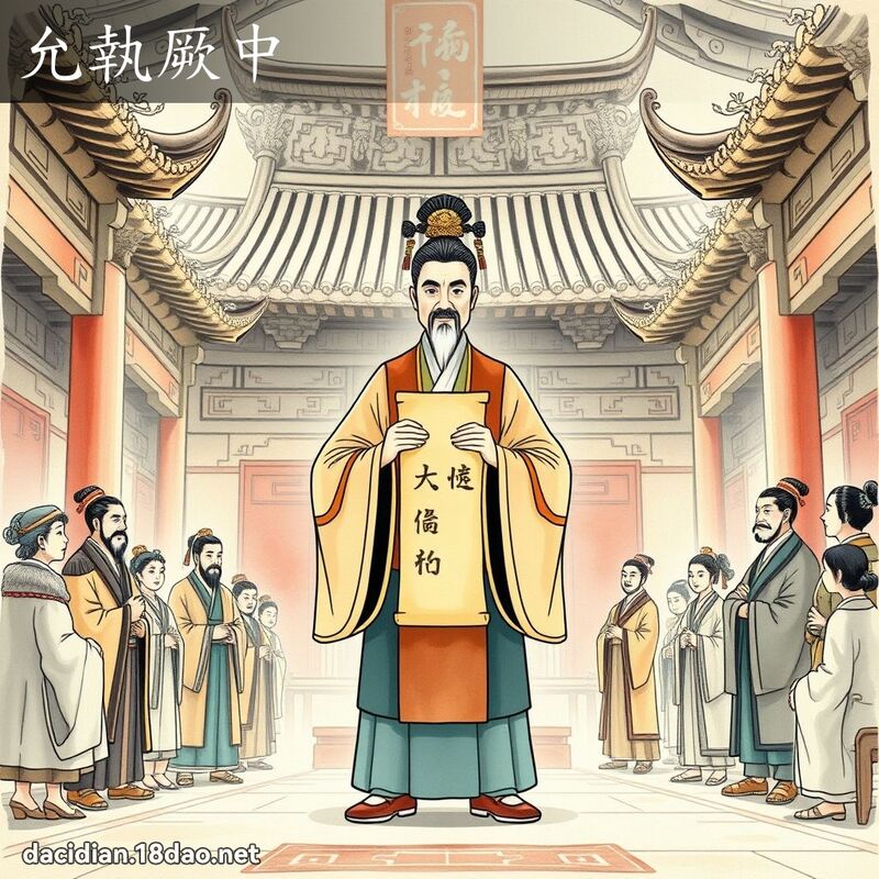 允執厥中 - 國語大辭典配圖