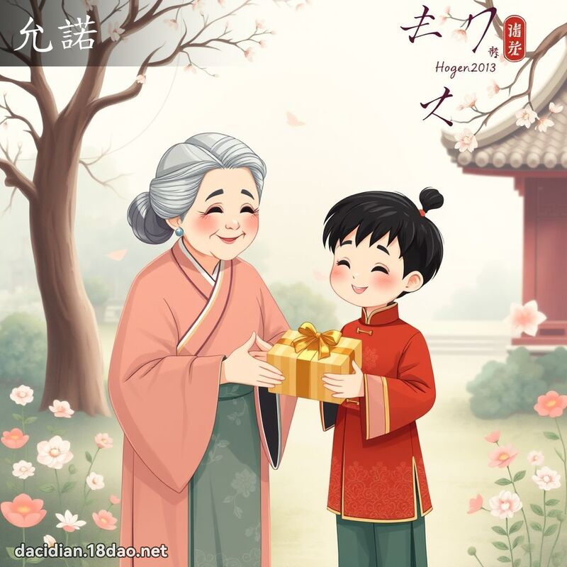 允诺 - 国语大辞典配图