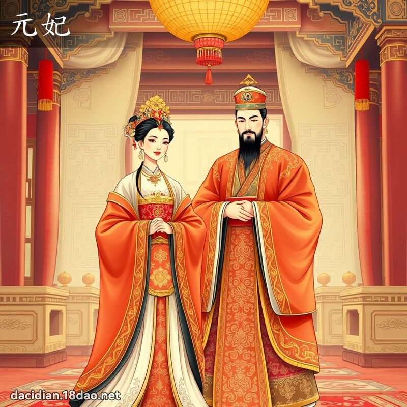 元妃 - 國語大辭典配圖