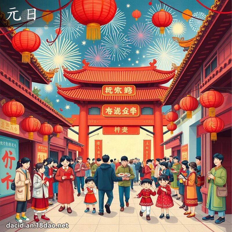 元日 - 國語大辭典配圖