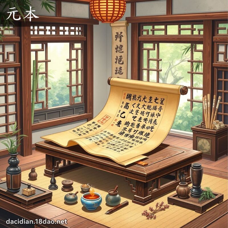 元本 - 國語大辭典配圖