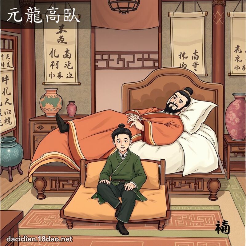 元龙高臥 - 国语大辞典配图
