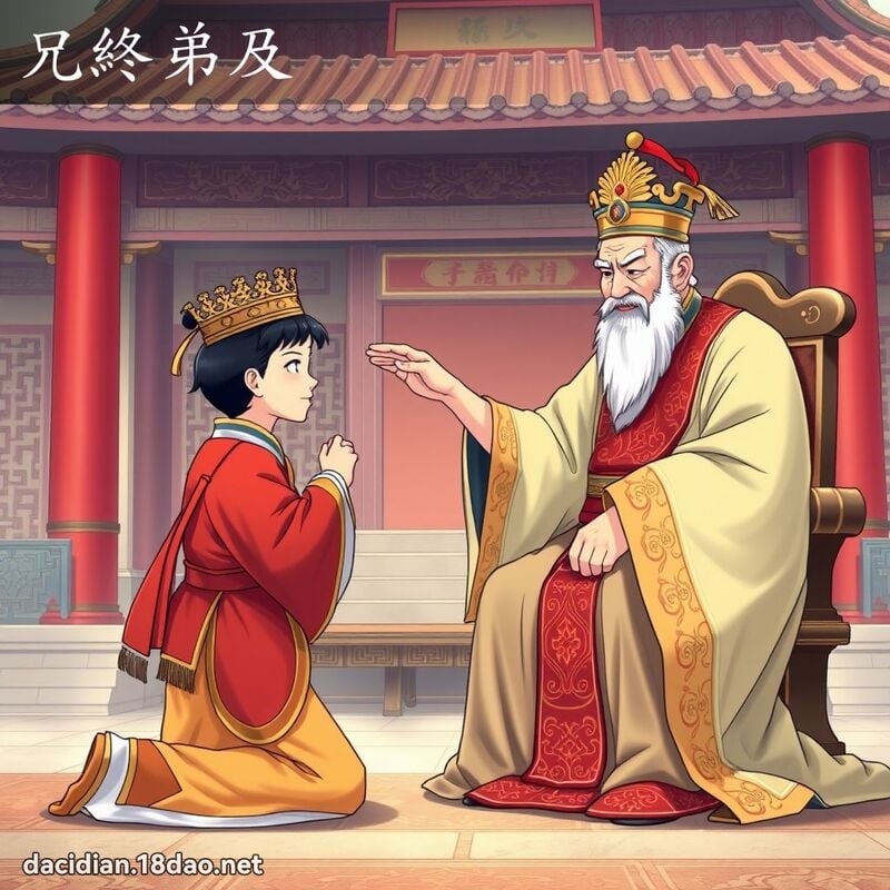 兄終弟及 - 國語大辭典配圖