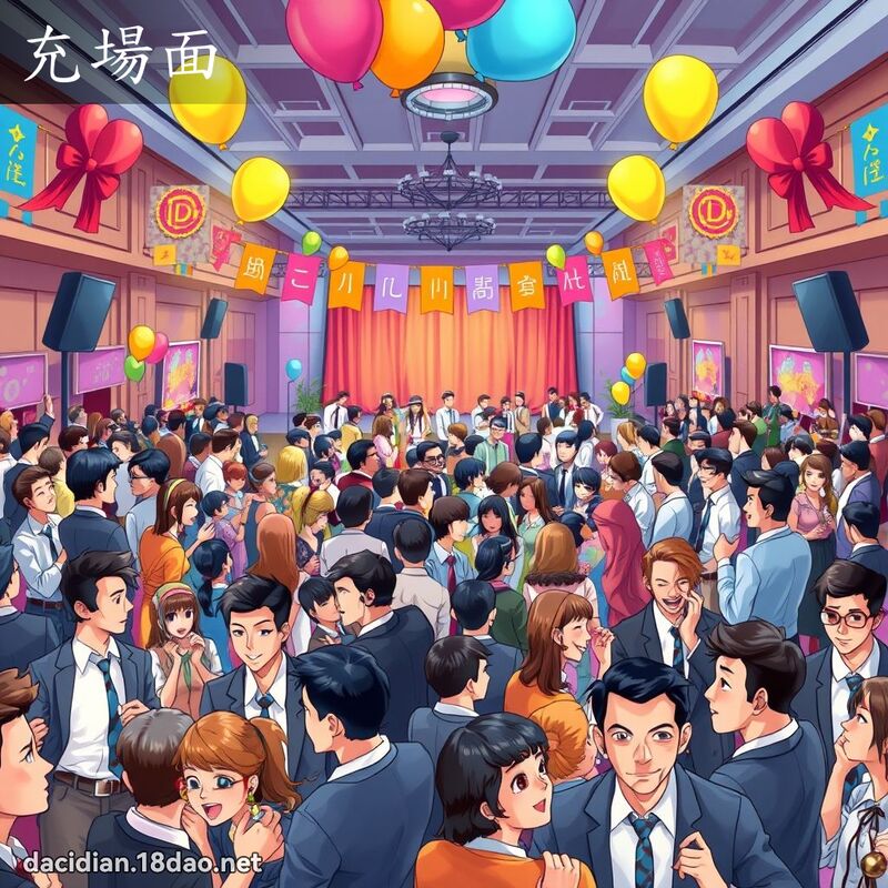 充場面 - 國語大辭典配圖