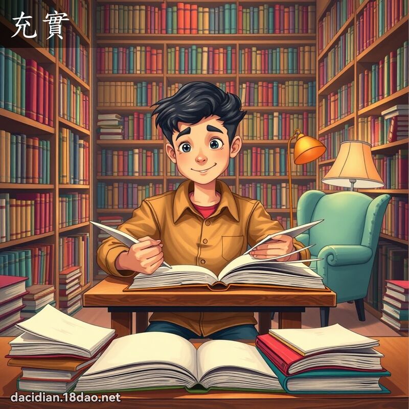 充实 - 国语大辞典配图