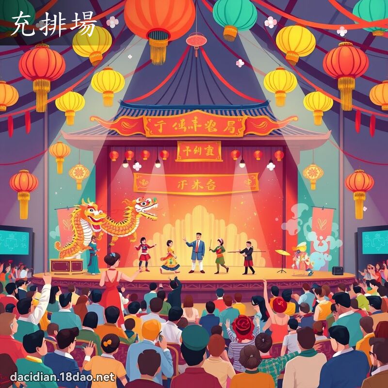 充排场 - 国语大辞典配图