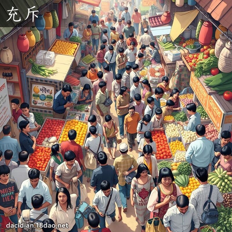充斥 - 國語大辭典配圖